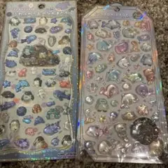【2点セット】ボンドロ　海洋生物シール　オリジナル プチドロップステッカー