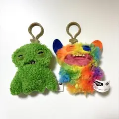 Fuggler ファグラー キーリング レインボー グリーン 2個セット