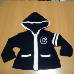 コムサイズム!!パーカー紺×白80