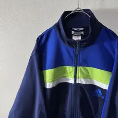 R*様 90s Old adidas ワンポイント 刺繍 トラックジャケット 国