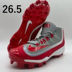 アンダーアーマー 野球 スパイク ピンク ホワイト 27㎝ ミドルカット