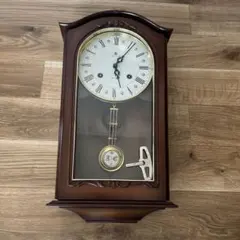 AICHI愛知振り子時計ゼンマイ掛け時計柱時計昭和レトロボンボン時計古時計稼働品 昭和レトロ 愛知時計 柱時計 30DAY 振り子時計 ぼんぼん時計