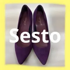 Sesto パープル ポインテッドトゥ ハイヒールのサムネイル