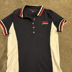 Tommy Hilfiger ポロシャツ M ネイビー/ホワイト