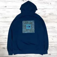 THE NORTH FACE パーカー デカロゴ ネイビー M 0542