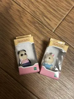 Sylvanian Families パンダと猫 2体セット