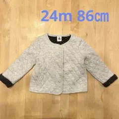 PETIT BATEAU キルティングカーディガン 24m/86cm