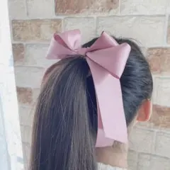 ポニーフック　サテンリボン