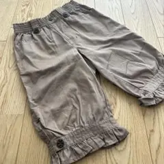 ベージュ フリル付き ハーフパンツ 130cm