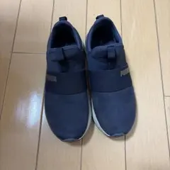 PUMA スリッポン スニーカー ネイビー