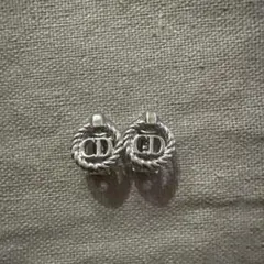 クリスチャンディオール　CDロゴ ロープデザイン イヤリング