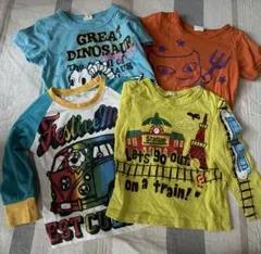 男の子 Tシャツ セット 半袖95 長袖100 保育園着 まとめ売り