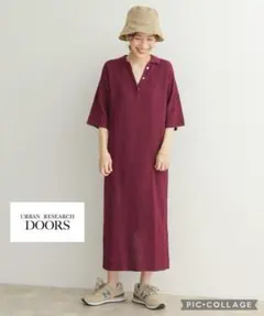 アーバンリサーチ　URBANRESEARCH 畦 ポロ KNIT ワンピース
