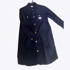 Lee リー コーデュロイワンピース シャツワンピ　ネイビー　Mサイズ