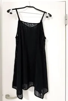 LAKOLE レースキャミワンピース ブラック