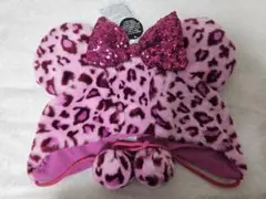 【新品未使用】ディズニー ミニー ファンキャップ ヒョウ柄 レオパード ピンク