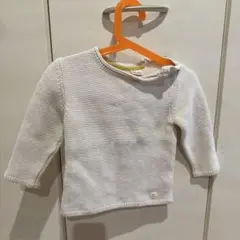 ZARA コットンニットセーター 2-3歳 ホワイト