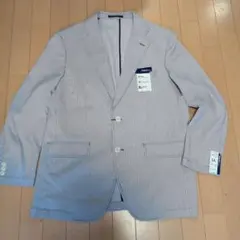 メンズサマー ビジネスジャケット ストライプ柄 LLサイズ