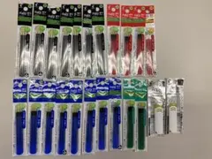 フリクション　替芯　3本セット　黒×7 青×8 緑×2 赤×4 消しゴム×2