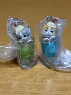 モフサンド　にゃんソーダ　ブルー　グリーン　2点セット