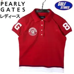 PEARLY GATES パーリーゲイツ 半袖ポロシャツ レッド 0