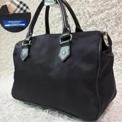 極美品✨バーバリーブルーレーベル ハンドバッグ ノバチェック 切替 シルバー金具