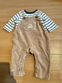 Buddy Lee ベージュ ボーダーロンパース