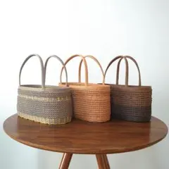 かごバッグ3点セット　カラー選択可