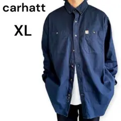 カーハート　Carhartt シャツ　ジャケット メンズ　ネイビー　長袖　XL