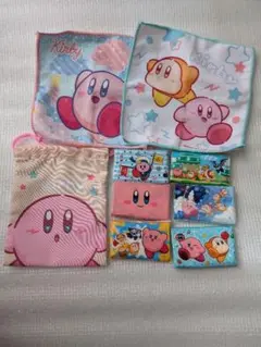 星のカービィ ハンカチ ティッシュ 巾着 ポーチ セリア