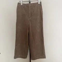 しまむら クロッシー 裏地あったかワイドパンツ　コーデュロイ　防風パンツ