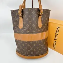 ルイヴィトン　モノグラム　USA製　バケットGM トートバッグ