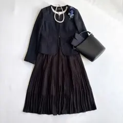 リフレクト　ジーナシス＊ノーカラーツイード　セットアップ　卒業式　入学式　M