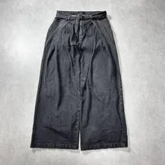 HARE デニムパンツ ブラック F ワイドシルエット ベルト付きのサムネイル