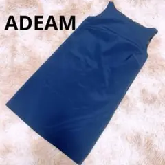 ADEAM FOXEY 日本製サイズ2 ネイビー　ビジネスにもシンプル綺麗のサムネイル