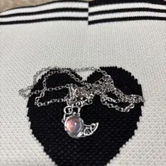 最終値引き　月と星のモチーフ シルバーネックレス