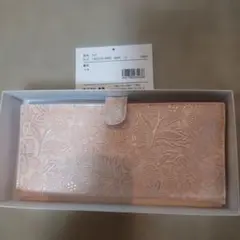 アルカン　クレア　花柄エンボス加工 ピンク長財布のサムネイル