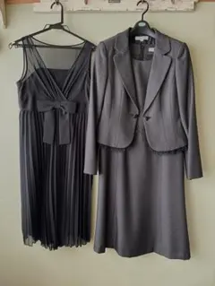 黒のセレモニースーツ 3点セット