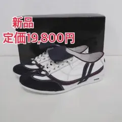 新品 定価19800円 アラウンドザシューズ 本革 レザー スニーカー ホワイトのサムネイル