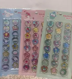 【正規品】　おはじき風シール　3点