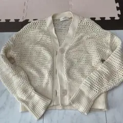 ADAM ET ROPE'★ BIG かのこカーディガンオフホワイト