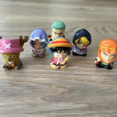 ☆ONEPIECE ソフビ 指人形 5体＋オマケゾロ セットアラバスタ編のサムネイル