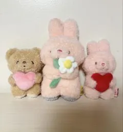 うさぎとくまのぬいぐるみセット