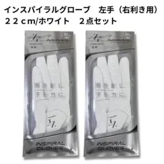 【2点セット】新品/インスパイラルグローブ/22cm/左手(右利き用)/ホワイト