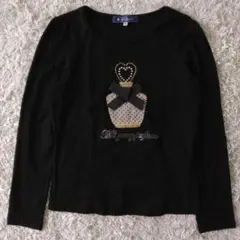 お値下げ⭐︎タグ付き　エムズグレイシー 長袖　カットソー　黒　リボン エムズグレイシー 七分袖カットソー サイズ38 M レディース