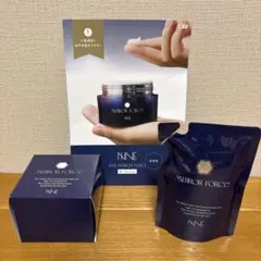 NNE ミラー フォース クリーム ケース＆レフィル&美顔スクレイパー付き 