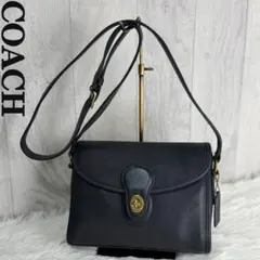 美品♡VINTAGE COACH コーチ ターンロック レザー ショルダーバッグ