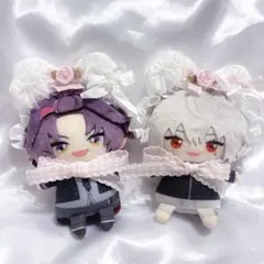 ぬい服 10cm にじぱぺ にじぱぺっと ヘッドドレス セット ピンク バラ