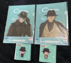 【名探偵コナン】セガラッキーくじ クリアファイル/しおり【赤井秀一/ジン】※4点