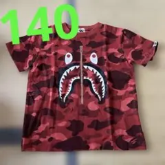 A BATHING APE BAPE シャークTシャツ パープルカモ 紫 半袖 - メルカリ